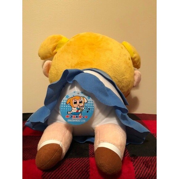 Pop Team Epic Popuko Plush Laying Down 14" Big Toreba Prize Plush Japan Import - Picture 4 of 9